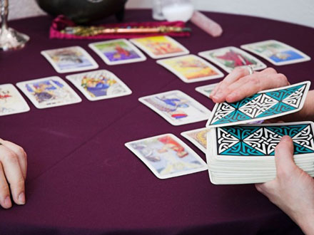 Tarot cards on the table Tarot cards on the table